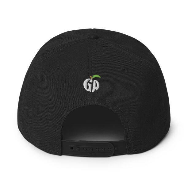 snapback-black-back-68068fd2247c3.jpg Get Noticed with the Stylish GA Snapback Hat - Perfect for Any Occasion
