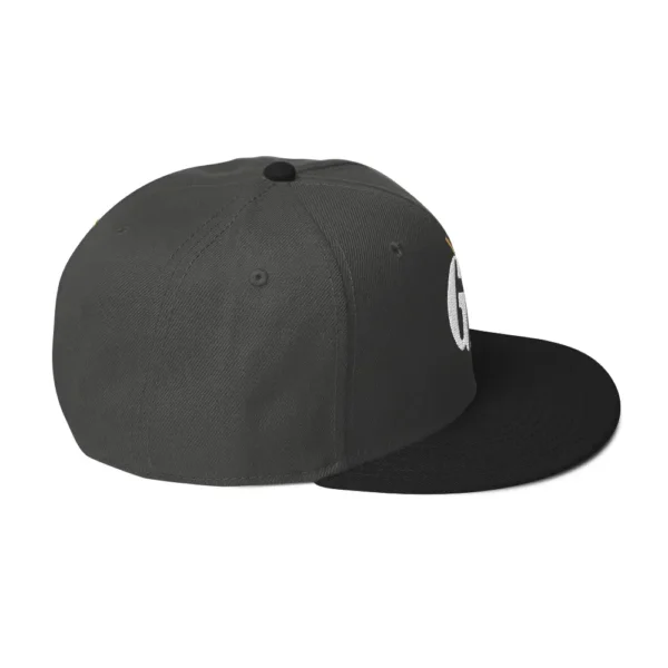 snapback-black-charcoal-gray-charcoal-gray-right-side-68068fd2324e3.jpg Get Noticed with the Stylish GA Snapback Hat - Perfect for Any Occasion