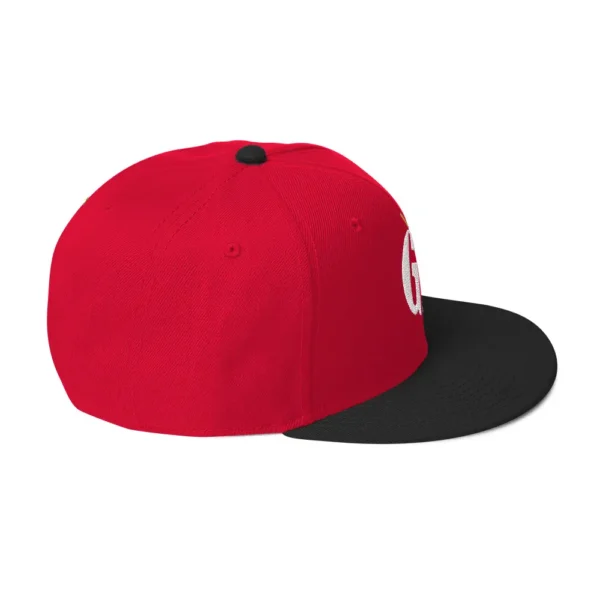 snapback-black-red-red-right-side-68068fd22f28e.jpg Get Noticed with the Stylish GA Snapback Hat - Perfect for Any Occasion