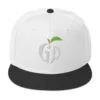 snapback-black-white-white-front-68068fd239754.jpg Get Noticed with the Stylish GA Snapback Hat - Perfect for Any Occasion