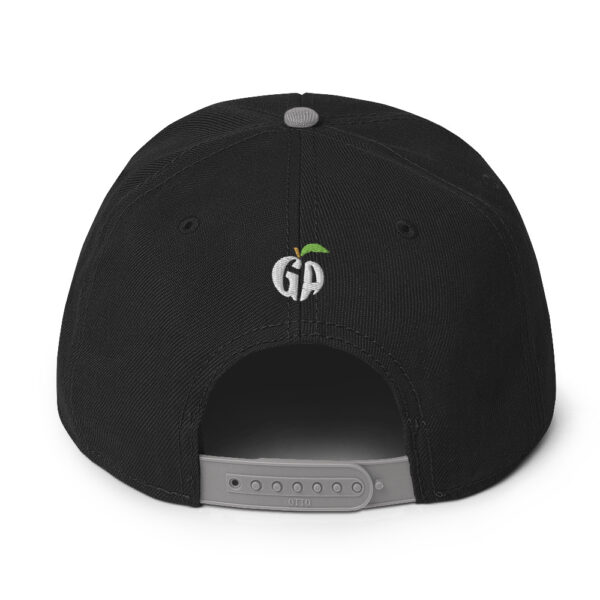 snapback-gray-black-black-back-68068fd226d1f.jpg Get Noticed with the Stylish GA Snapback Hat - Perfect for Any Occasion
