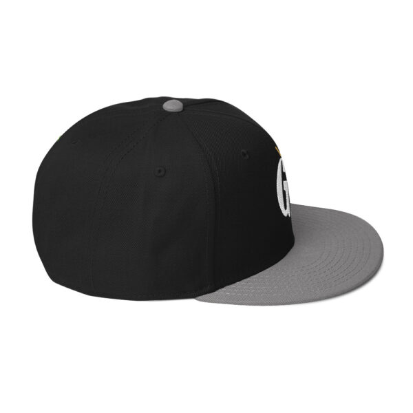 snapback-gray-black-black-right-side-68068fd22747f.jpg Get Noticed with the Stylish GA Snapback Hat - Perfect for Any Occasion