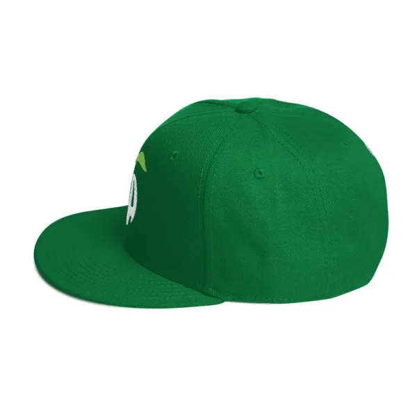 snapback-kelly-green-left-side-68068fd236997.jpg Get Noticed with the Stylish GA Snapback Hat - Perfect for Any Occasion