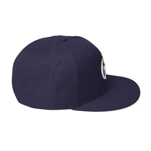 snapback-navy-blue-right-side-68068fd22d46f.jpg Get Noticed with the Stylish GA Snapback Hat - Perfect for Any Occasion