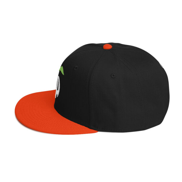 snapback-orange-black-black-left-side-68068fd226246.jpg Get Noticed with the Stylish GA Snapback Hat - Perfect for Any Occasion
