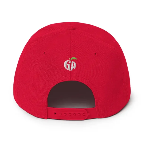snapback-red-back-68068fd22fc77.jpg Get Noticed with the Stylish GA Snapback Hat - Perfect for Any Occasion