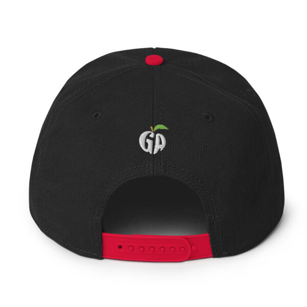 snapback-red-black-black-back-68068fd225837.jpg Get Noticed with the Stylish GA Snapback Hat - Perfect for Any Occasion