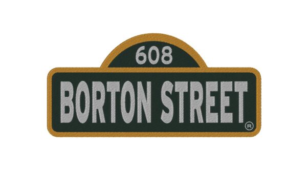 Sesame Street based Street Sign Embroidery Design