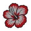 Exquisite Hibiscus Flower Embroidery Design: Floral Needlework Pattern