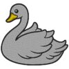 Elegant Swan Embroidery Design: Beautiful Bird Pattern for DIY Projects