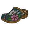 Chic Floral Clog Embroidery Design