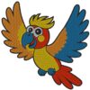 Colorful Tropical Parrot Embroidery Design: Vibrant Bird Pattern for DIY Projects