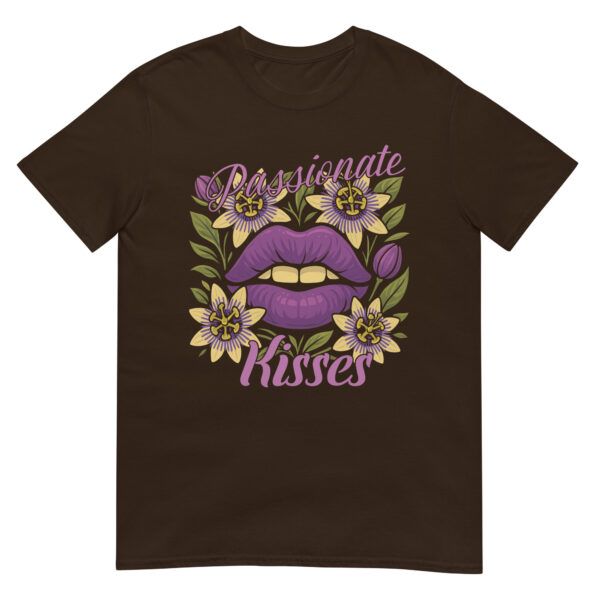 unisex-basic-softstyle-t-shirt-dark-chocolate-front-68376b6492e47.jpg Passionate Kisses T-Shirt