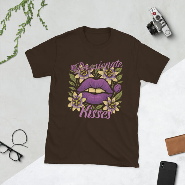 unisex-basic-softstyle-t-shirt-dark-chocolate-front-68376b64b6713.jpg Passionate Kisses T-Shirt