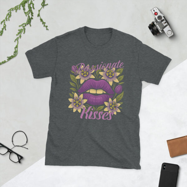 unisex-basic-softstyle-t-shirt-dark-heather-front-68376b64c1fd2.jpg Passionate Kisses T-Shirt